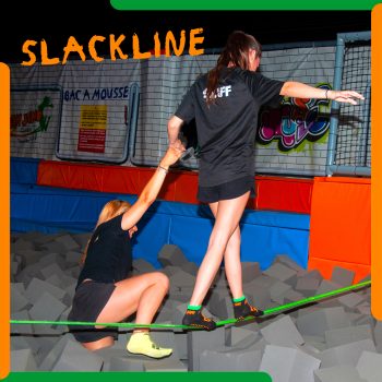 Trampoline Park Slackline