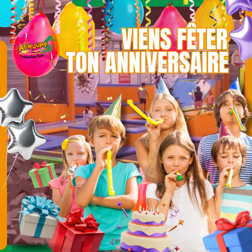 Viens fêter ton anniversaire chez New Jump Nîmes.