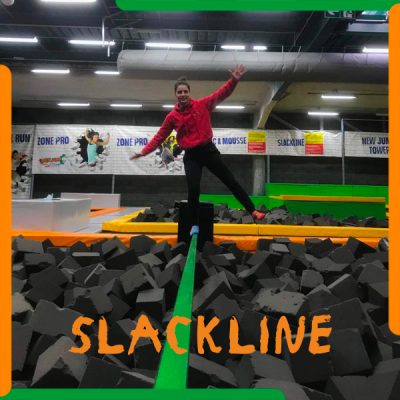 Trampoline Park Slackline